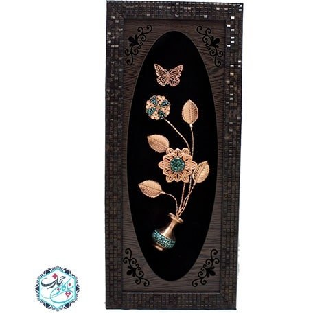 تابلو فیروزه کوبی شاخه گل مسی