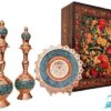 ست تنگ و بشقاب فیروزه کوبی با جعبه