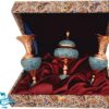 پک سنبلدان و شکلات خوری فیروزه کوب و باکس قلمکار