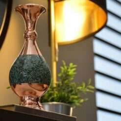 گلدان صراحی فیروزه کوبی – 14 سانت