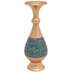 گلدان مسی فیروزه کوب کد 8318