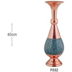 گلدان صراحی 40 فیروزه کوبی آقاجانی کد F032