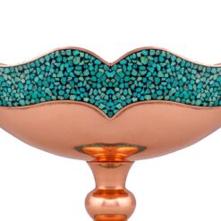 کشکول فیروزه کوبی کد F105 ارتفاع 20cm