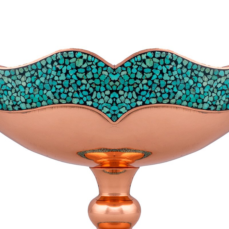کشکول فیروزه کوبی کد F105 ارتفاع 20cm