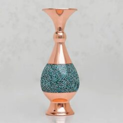 گلدان مس و فیروزه