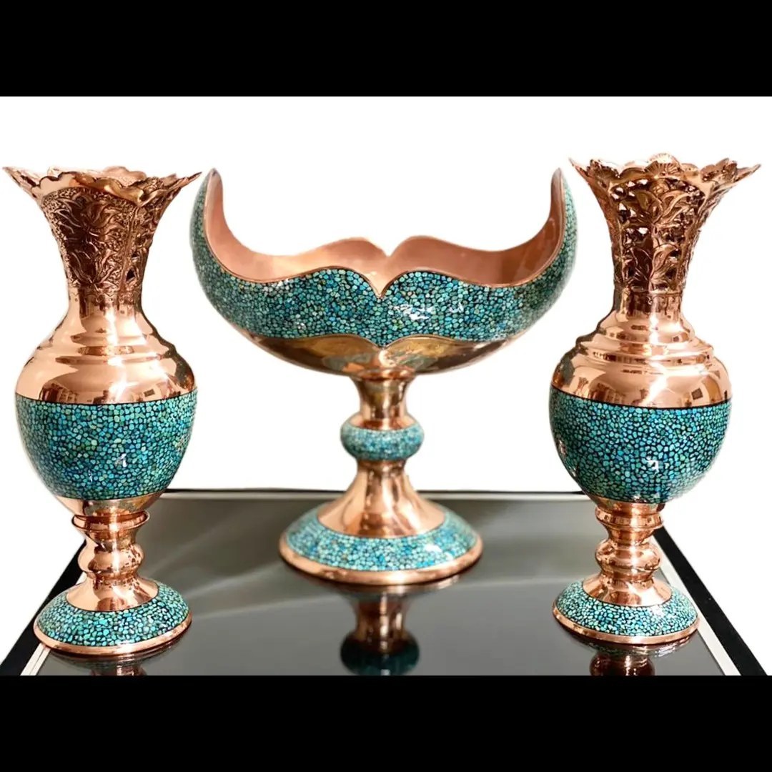 ست سه تکه سنبلدان و کشکول فیروزه کوبی