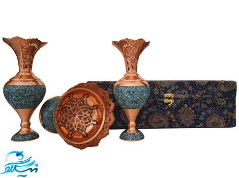 ست سنبلدان 20 و آجیل خوری 13 سانتی فیروزه کوبی