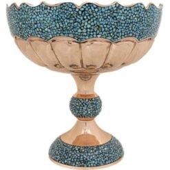 کاسه مسی فیروزه کوب کد 8338