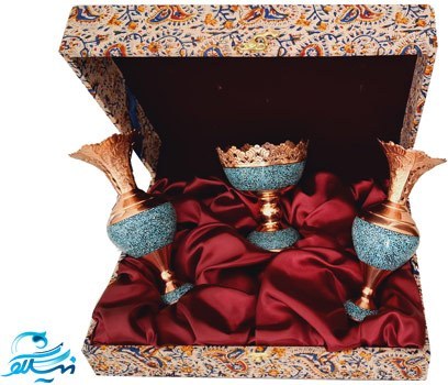 ست سنبلدان 20 و آجیل خوری 13 سانتی فیروزه کوبی
