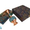 ست هدیه ترمه و گلدان مس و فیروزه