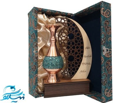 تندیس با گلدان فیروزه کوبی
