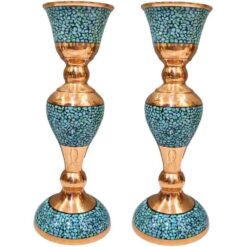 شمعدان فیروزه (یک جفت)
