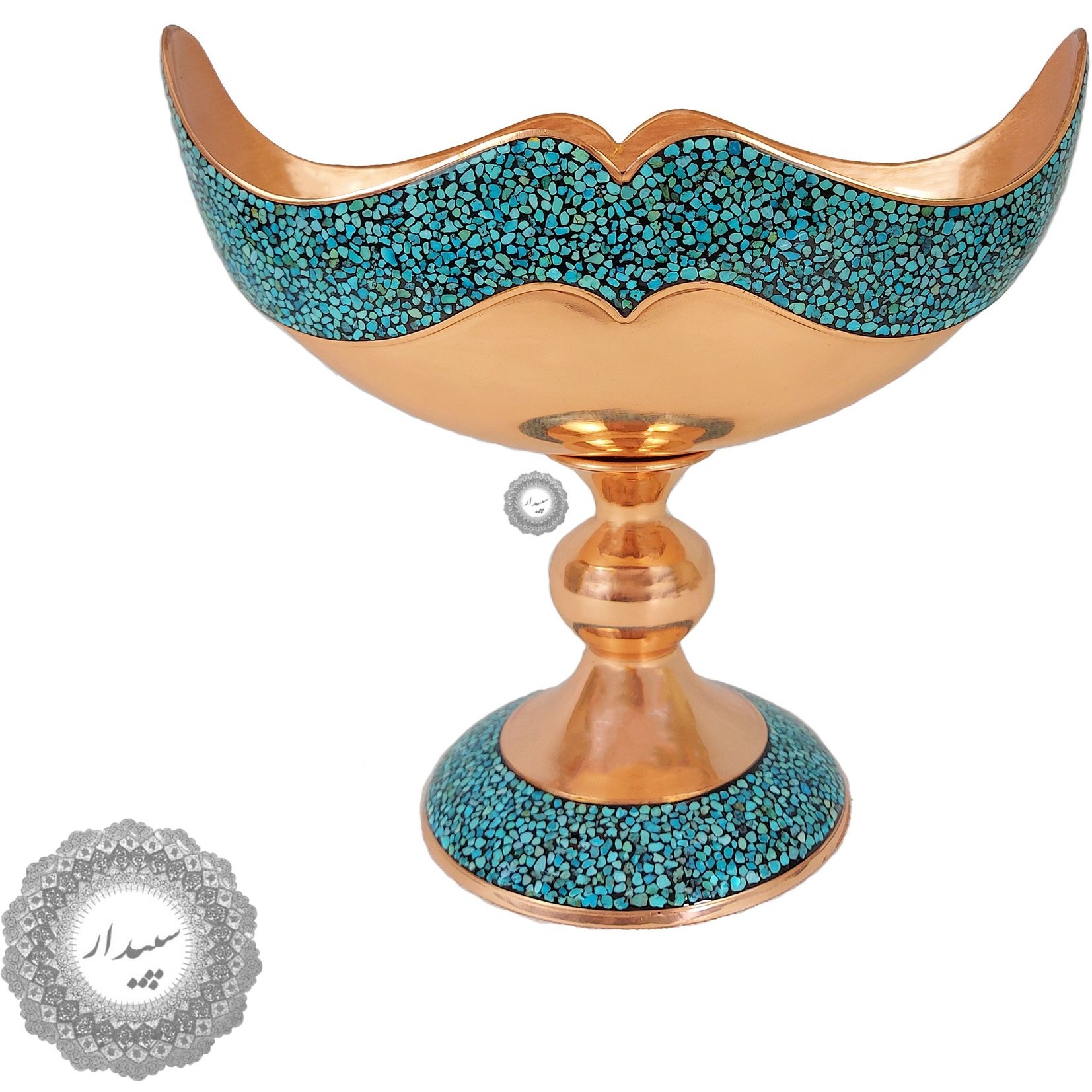 کشکول فیروزه کوبی مدل ساده