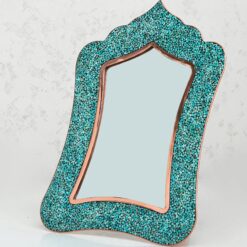 آینه فیروزه کوبی مدل تاج دار