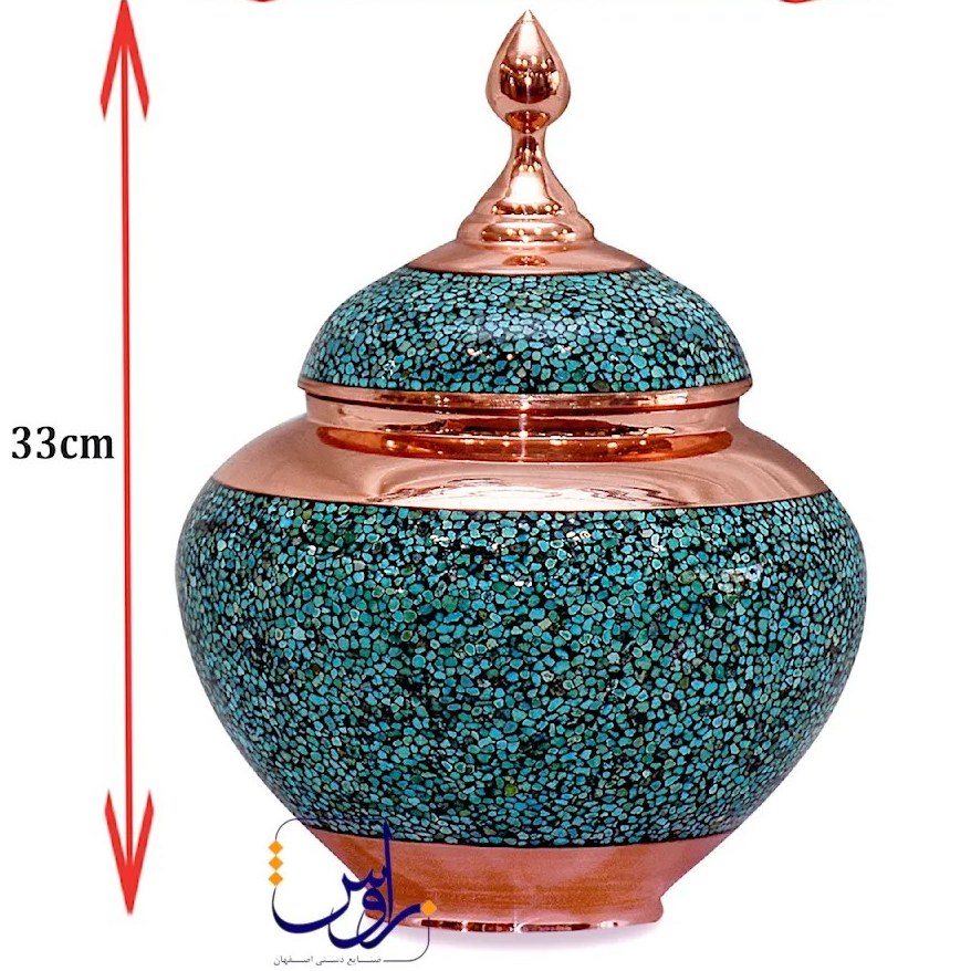 قندان سیبی بزرگ فیروزه کوب