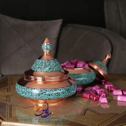 قندان سفینه(بشقاب پرنده) بزرگ فیروزه کوب