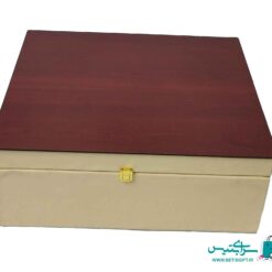 ست هدیه شکلات خوری فیروزه کوب و رومیزی ترمه یزد