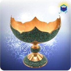 کشکول شبکه مس و فیروزه کوب 25 سانت