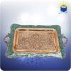 سینی پذیرایی مس و فیروزه کوب 6 نفره