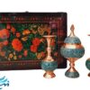 ست هدیه گلدان و شکلات خوری فیروزه کوب