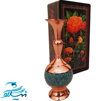 گلدان فیروزه کوبی با بسته بندی نفیس
