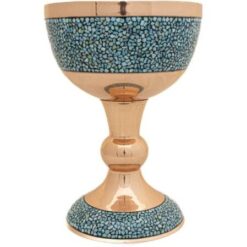 سنگاب مسی فیروزه کوب کد 8336