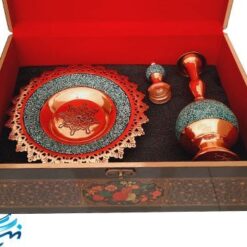 پک هدیه فیروزه کوبی تنگ و بشقاب
