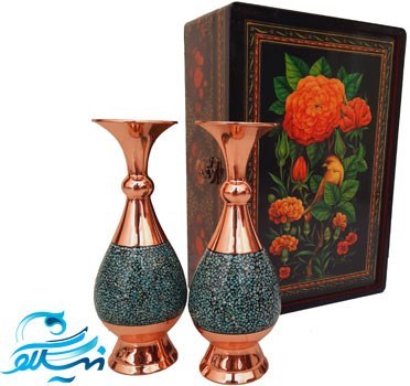ست گلدان 20 سانتی فیروزه کوبی
