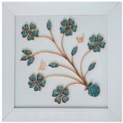 تابلو فیروزه‌کوبی40×40طرح6گل برجسته