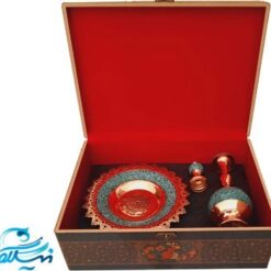 پک هدیه فیروزه کوبی تنگ و بشقاب