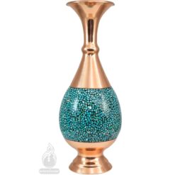 گلدان فیروزه کوبی صراحی سایز 3 حامد کریمی