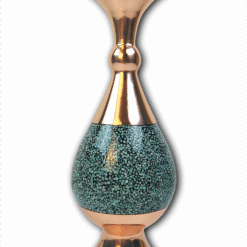 گلدان صراحی مس و فیروزه (ارتفاع26س)