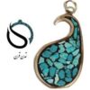 پلاک فیروزه کوب ترنج سایز 2