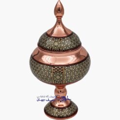 شکلات خوری مس خاتم متوسط کدkm29