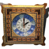 ساعت دیواری خاتم کاری و میناکاری (ابعاد36*36)