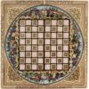 تخته نرد شطرنج ۵۰ طرح دایره برجسته نقاشی شکار
