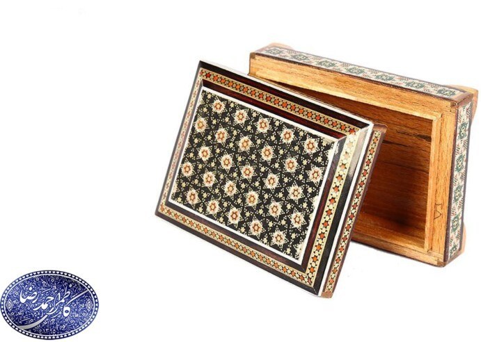 جعبه سکه کارتی خاتم کاری 11*8