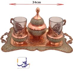 سرویس چای خوری دو نفره خاتم کاری ساده