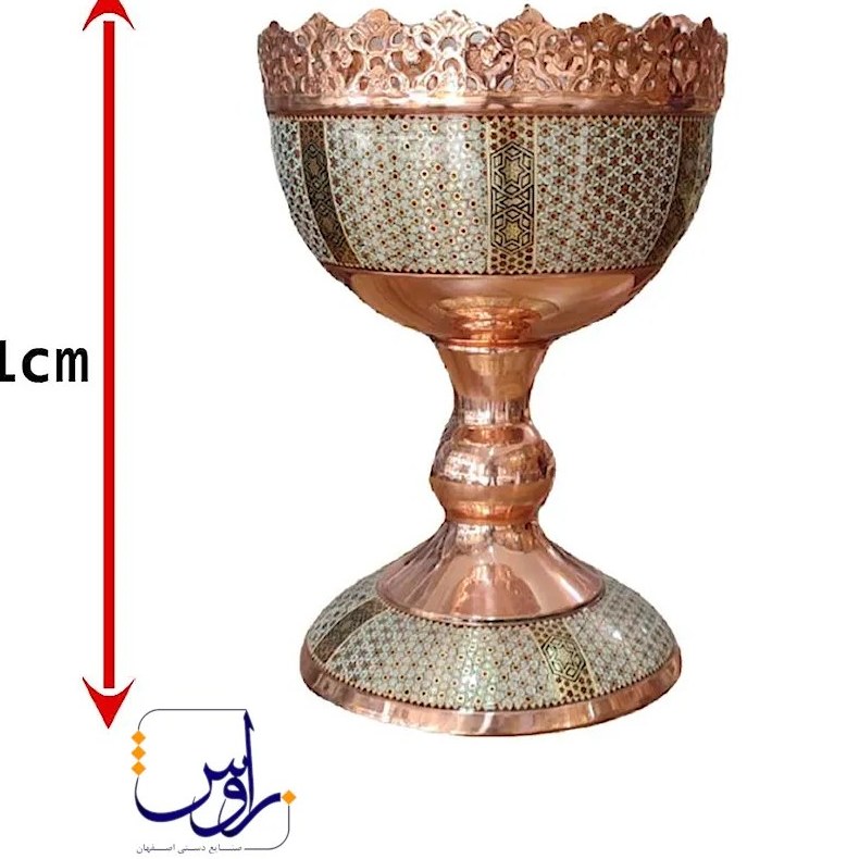 پک هدیه آجیل خوری 11 خاتم کاری و جعبه کاشی 11 با جعبه دکوپاژ