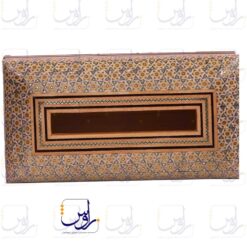 جعبه دستمال کاغذی خاتم تخمه دار