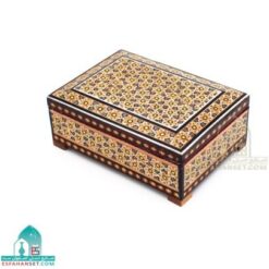 جعبه خاتم کاری صنایع دستی اندازه 16×10 سانتیمتر