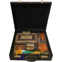ست هدیه هشت پارچه رومیزی خاتم کاری مدیریتی