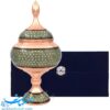 شکلات خوری مسی خاتم کاری 27 سانتیمتری با جعبه مخمل