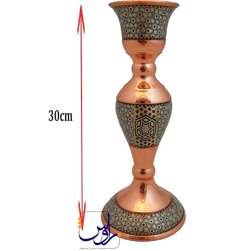 شمعدان چهار خاتم کاری