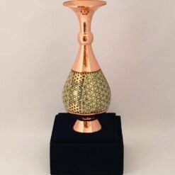 گلدان صراحی خاتم ومس 20 سانتی اعلا