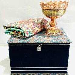 هدیه مدیریتی پک آجیل خوری مس و خاتم با ترمه