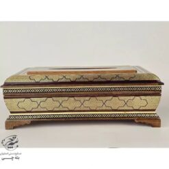 جعبه دستمال کاغذی و کارد و چنگال خاتم کاری صلیبی