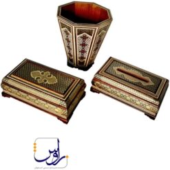 جعبه دستمال کاغذی خاتم اعلا طرح لبگرد