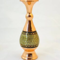 گلدان صراحی مس و خاتم ( سایز 25)