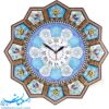 ساعت خاتم کاری 42 سانتیمتری با نقاشی گل و مرغ
